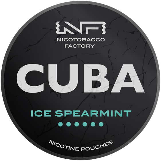 
Cuba Black Line Ice Spearmint Nicotine Pouches 43mg (5 Pack)
