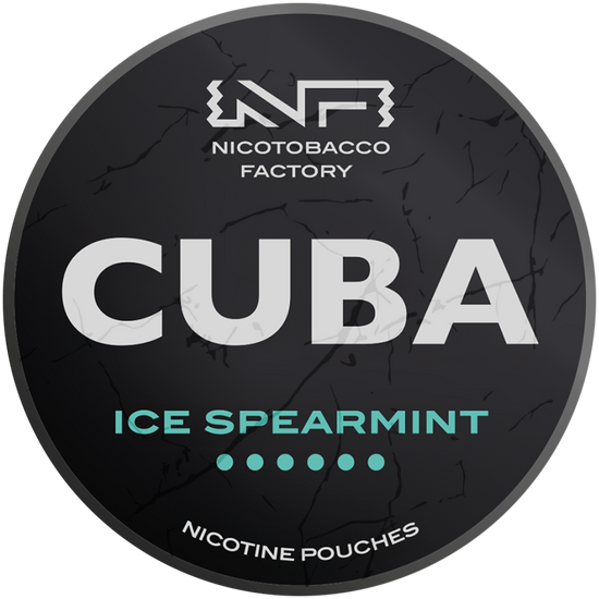 Cuba Black Line Ice Spearmint Nicotine Pouches 43mg (5 Pack)