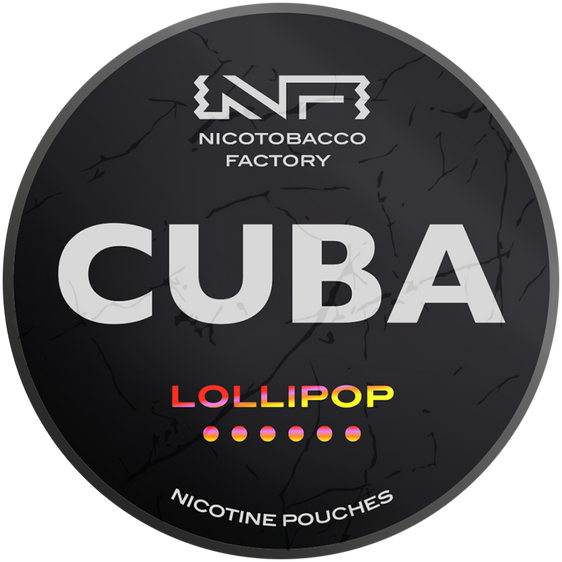 
Cuba Black Line Lollipop Nicotine Pouches 43mg (5 Pack)