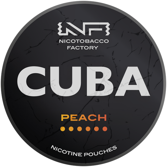 Cuba Black Line Peach Nicotine Pouches 43mg (5 Pack)
