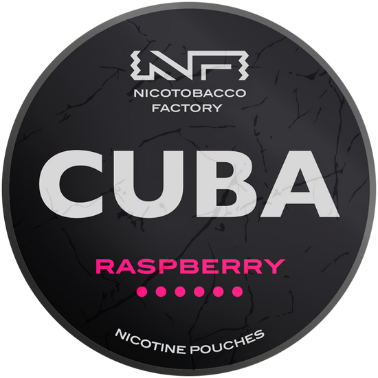 Cuba Black Line Raspberry Nicotine Pouches 43mg (5 Pack)