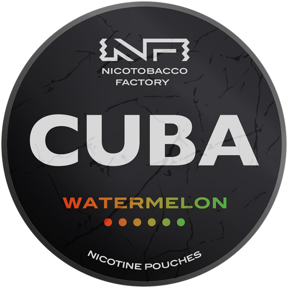 
Cuba Black Line Watermelon Nicotine Pouches 43mg (5 Pack)