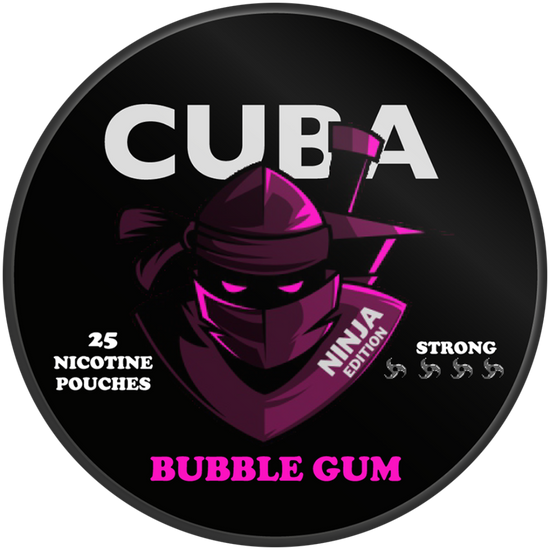 Cuba Ninja Bubblegum Nicotine Pouches 16mg (5 Pack)