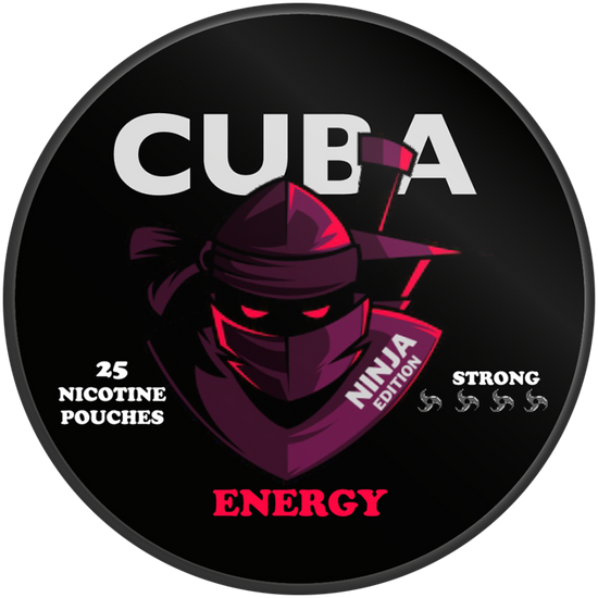 Cuba Ninja Energy Nicotine Pouches 16mg (5 Pack)