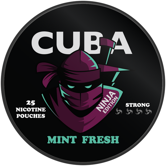 
Cuba Ninja Mint Fresh Nicotine Pouches 16mg (5 Pack)
