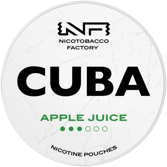 
Cuba White Line Apple Juice Nicotine Pouches 10mg (5 Pack)
