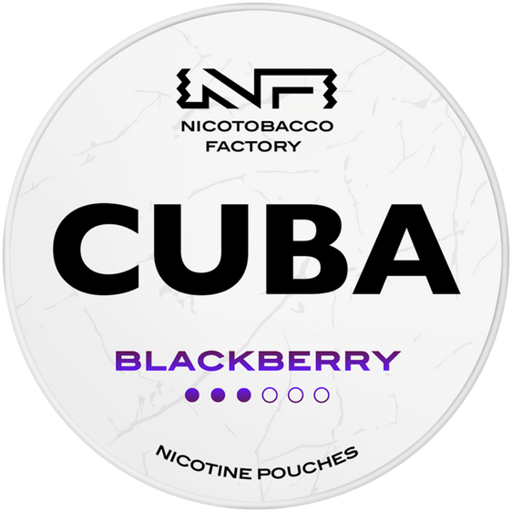 
Cuba White Line Blackberry Nicotine Pouches 10mg (5 Pack)