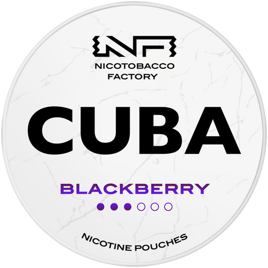Cuba White Line Blackberry Nicotine Pouches 10mg (5 Pack)