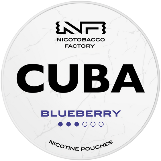 
Cuba White Line Blueberry Nicotine Pouches 16mg (5 Pack)