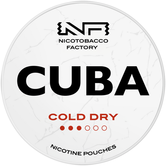 Cuba White Line Cold Dry Nicotine Pouches 10mg (5 Pack)