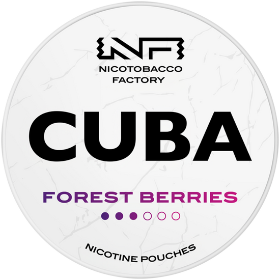 Cuba White Line Forest Berries Nicotine Pouches 10mg (5 Pack)