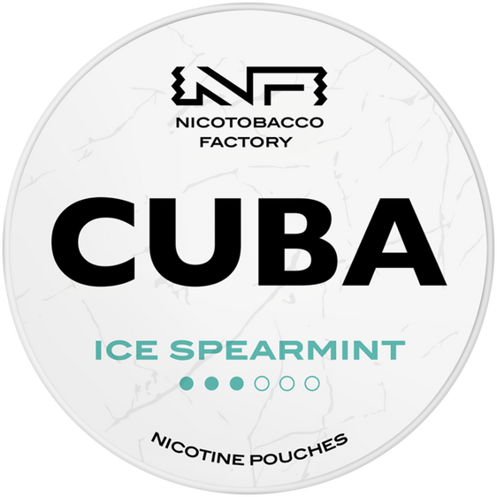 
Cuba White Line Ice Spearmint Nicotine Pouches 10mg (5 Pack)