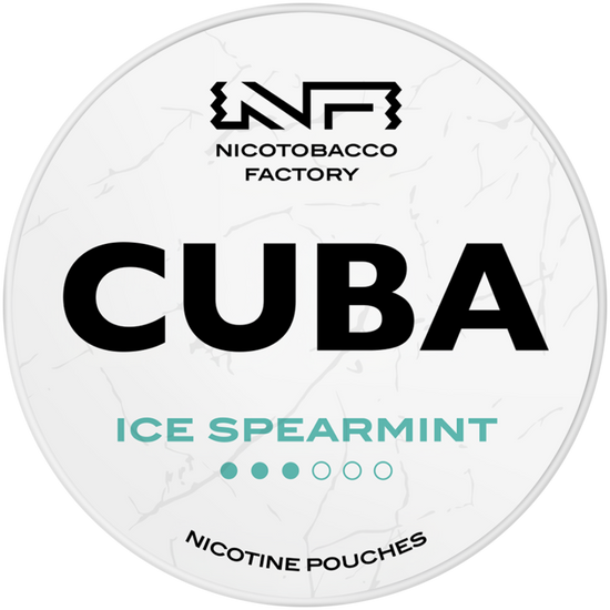 Cuba White Line Ice Spearmint Nicotine Pouches 10mg (5 Pack)