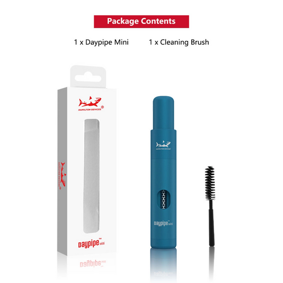 
Hamilton Devices Daypipe Mini – 4 Chamber Pocket Dry Herb Pipe - Blue