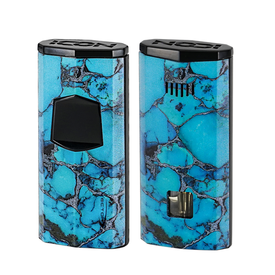 
Vector Icon Electric Triple Flame Torch Lighter - Turquoise Marble