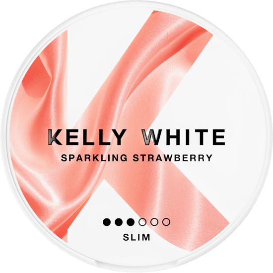 Kelly White Sparkling Strawberry Slim 5mg Nicotine Pouches (5 Pack)