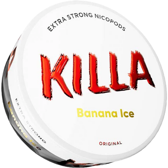 Killa Banana Ice 13.2mg Nicotine Pouches (5 Pack)