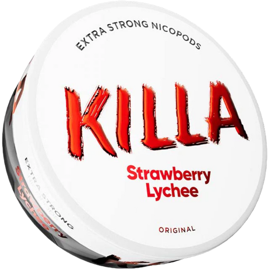 Killa Strawberry Lychee 13.2mg Nicotine Pouches (5 Pack)