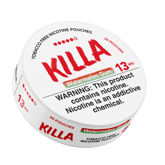 Killa Watermelon Gum 13mg Nicotine Pouches (5 Pack)