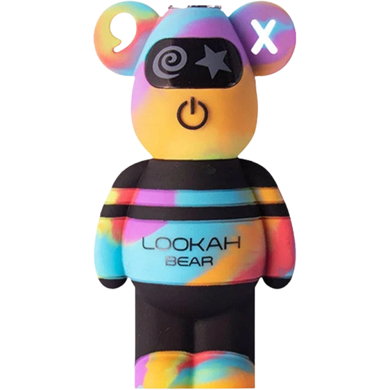 
Lookah Bear - 510 Vape Battery - Yellow Tie-dye