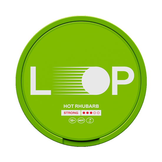 Loop Hot Rhubarb 9.4mg Nicotine Pouches (5 Pack)