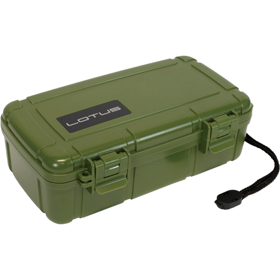 
Lotus 10-Stick Travel Humidor - Green