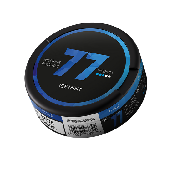 77 Ice Mint Nicotine Pouches – 10mg (5 Pack)