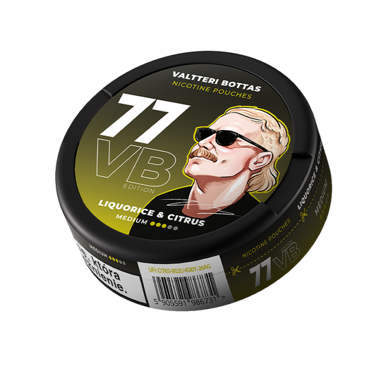 77 Liquorice Citrus Nicotine Pouches – 10mg (5 Pack)