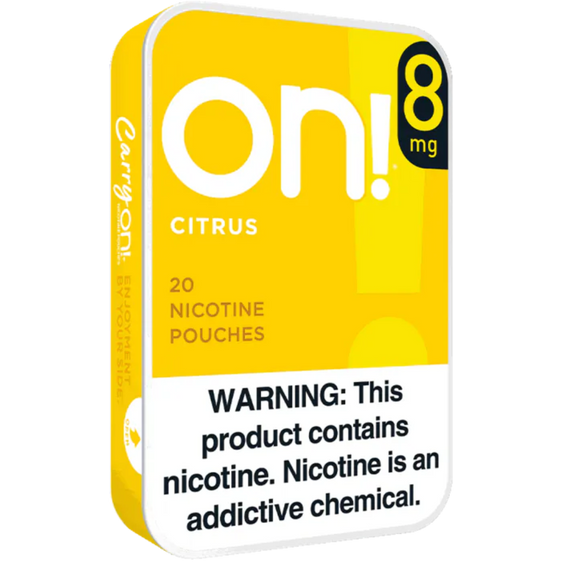 
ON! Citrus Nicotine Pouches (5 Pack) - 8mg