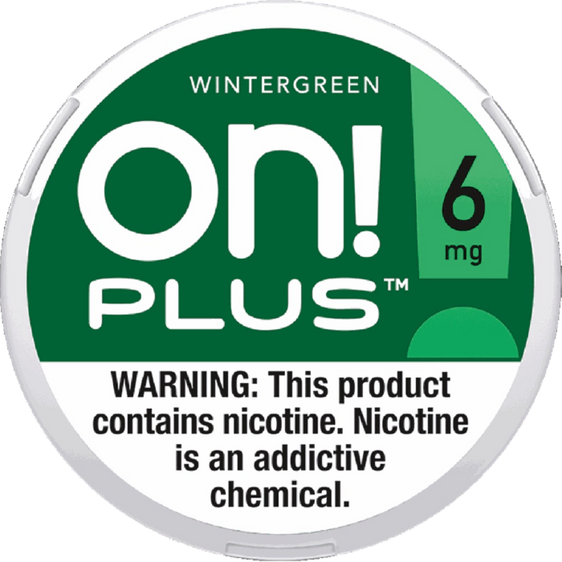 
ON! Plus Wintergreen Nicotine Pouches (5 Pack) - 6mg