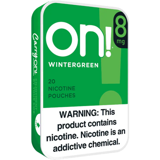 
ON! Wintergreen Nicotine Pouches (5 Pack) - 8mg