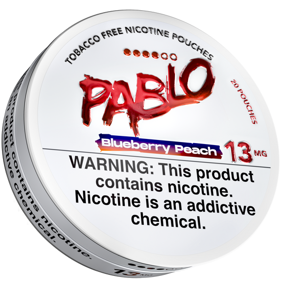 Pablo Blueberry Peach 13mg Nicotine Pouches (5 Pack)