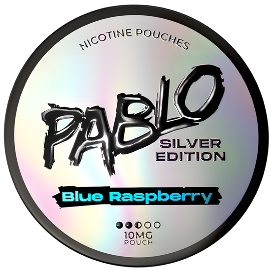 Pablo Silver Edition Blue Raspberry 10mg Nicotine Pouches (5 Pack)