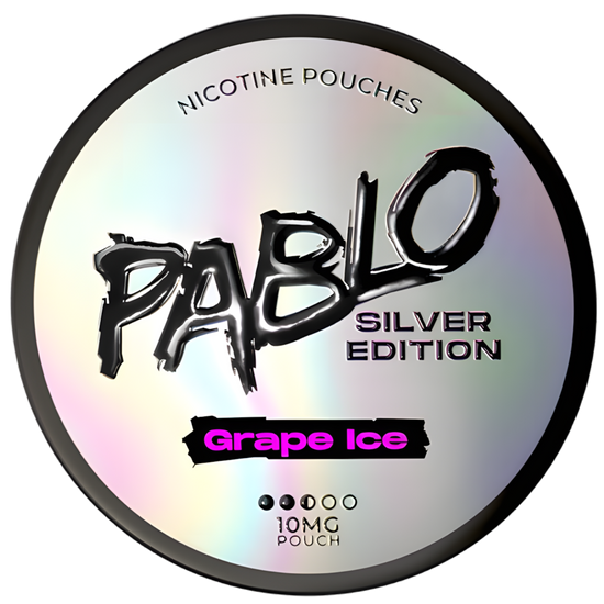Pablo Silver Edition Grape Ice 10mg Nicotine Pouches (5 Pack)