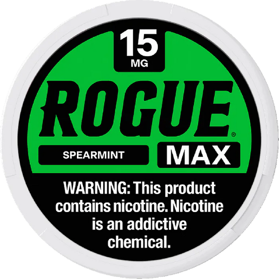 
Rogue MAX Spearmint Nicotine Pouches (5 Pack) - 15mg