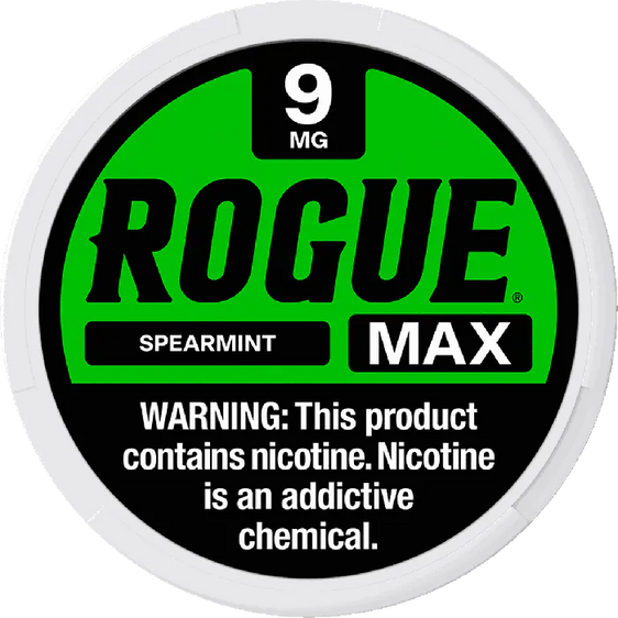 
Rogue MAX Spearmint Nicotine Pouches (5 Pack) - 9mg