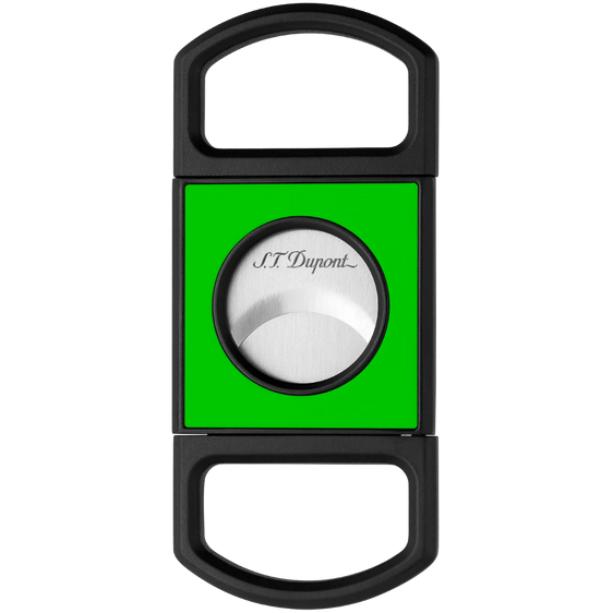
S.T. Dupont Fluo Cigar Cutter - Matte Black & Neon Green