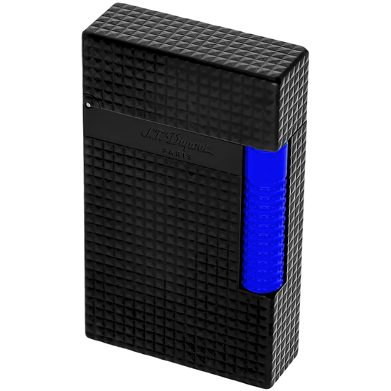 S.T. Dupont Le Grand Fluo Lighter - Semi-Matte Black & Blue