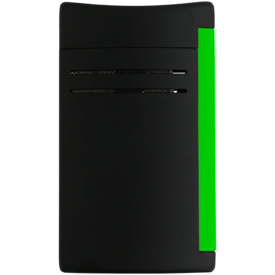 
S.T. Dupont Lighter MaxiJet - Matte Black & Neon Green