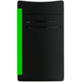 
S.T. Dupont Lighter MaxiJet - Matte Black & Neon Green