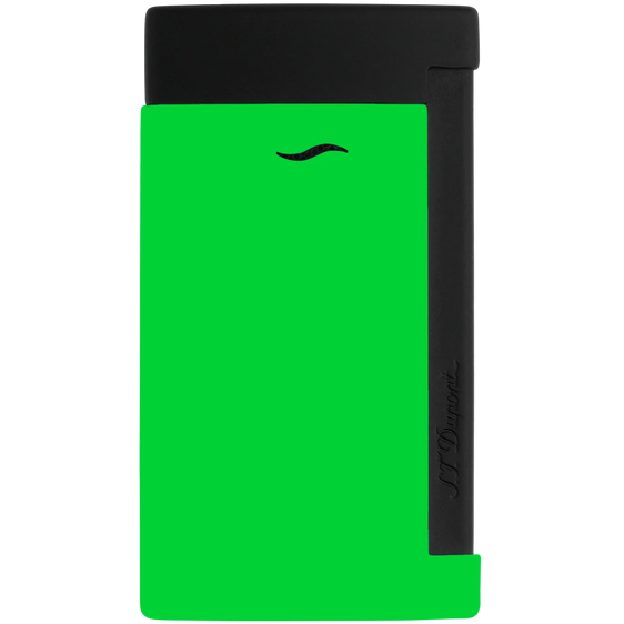 
S.T. Dupont Slim 7 Lighter - Matte Black & Neon Green