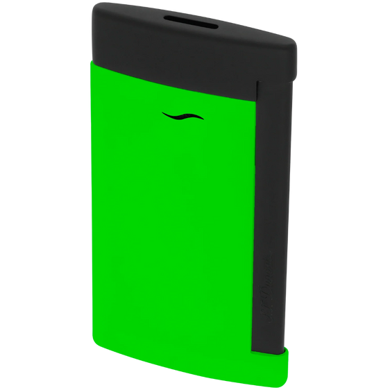 
S.T. Dupont Slim 7 Lighter - Matte Black & Neon Green