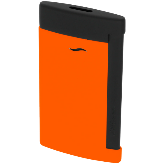 
S.T. Dupont Slim 7 Lighter - Matte Black & Neon Orange