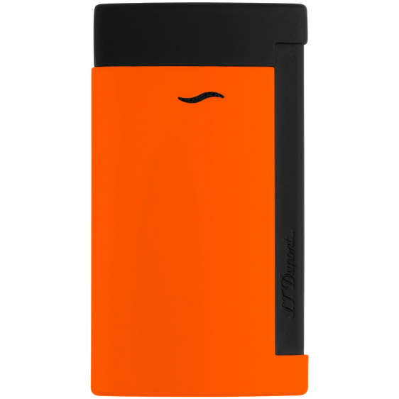 
S.T. Dupont Slim 7 Lighter - Matte Black & Neon Orange
