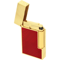 
S.T. Dupont Ligne 2 Horse Mane Guilloche Lighter - Red