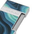 
S.T. Dupont Slimmy Géode Lacquered Lighter - Blue