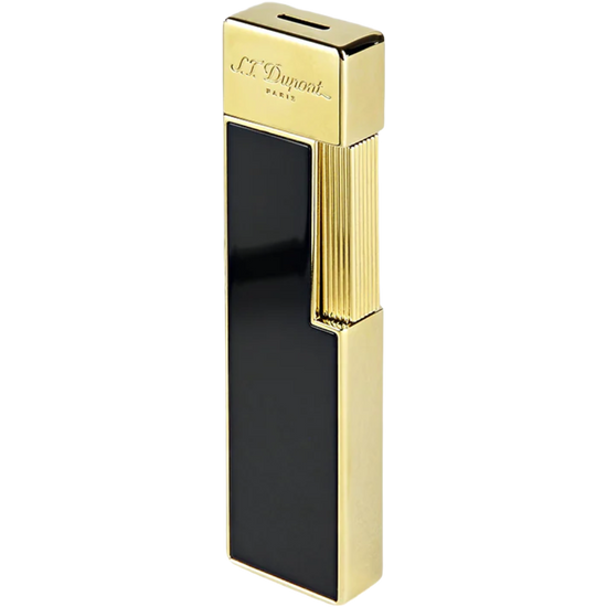 S.T. Dupont Twiggy Lighter - Black Lacquer & Gold