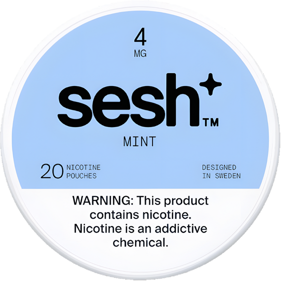 
Sesh+ Mint Nicotine Pouches (5 Pack) - 4MG
