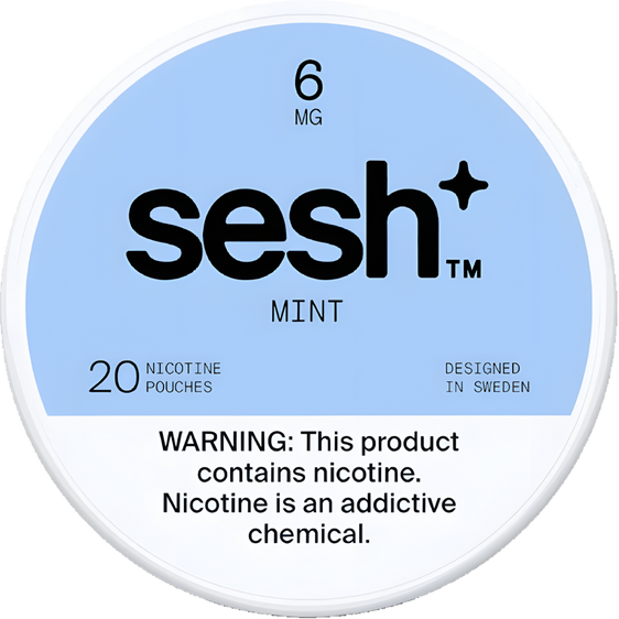 
Sesh+ Mint Nicotine Pouches (5 Pack) - 6MG