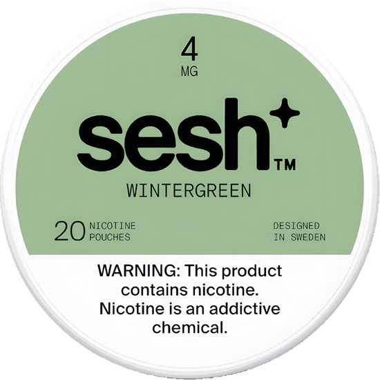 Sesh+ Wintergreen Nicotine Pouches (5 Pack)